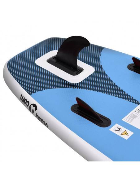 Set Tavola da SUP Gonfiabile Blu 300x76x10 cm