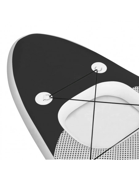 Set Tavola da SUP Gonfiabile Nero 360x81x10 cm