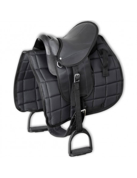 Set Sella Pony 25,4 cm 10" Nero