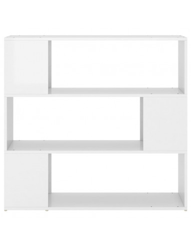 Libreria/Divisorio Bianco Lucido 100x24x94 cm