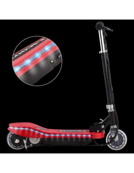 Monopattino Elettrico con LED 120 W Rosso