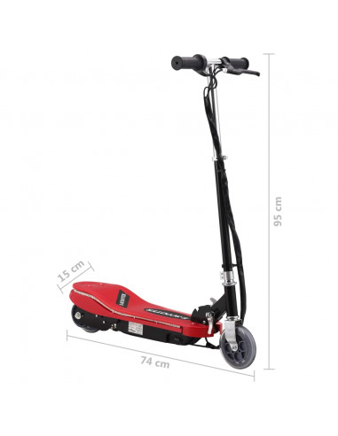 Monopattino Elettrico con LED 120 W Rosso