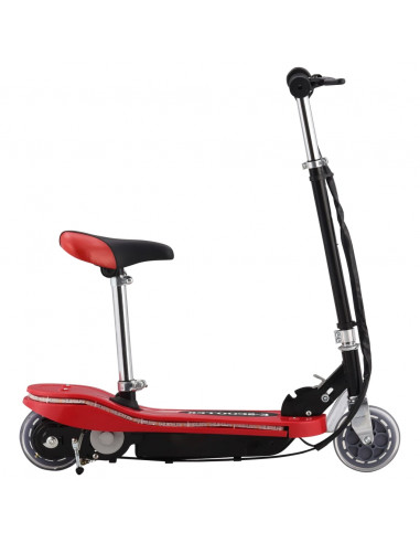 Monopattino Elettrico con Sella e LED 120 W Rosso