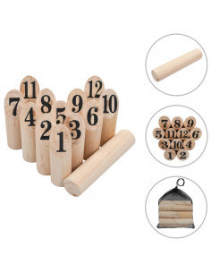 Set di Giochi in Legno Kubb Numerici 2