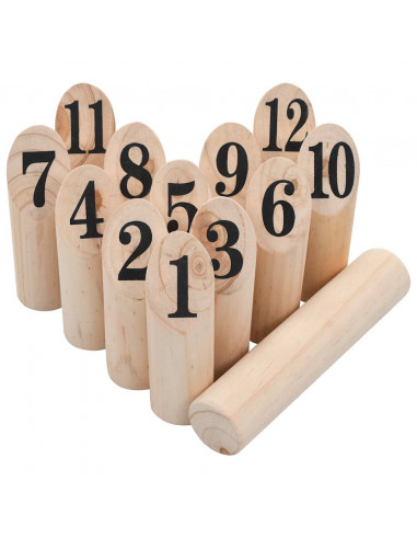 Set di Giochi in Legno Kubb Numerici