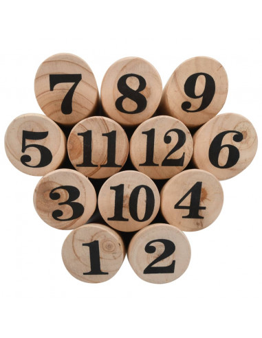 Set di Giochi in Legno Kubb Numerici