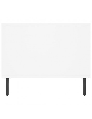 Tavolino da Salotto Bianco 90x50x40 cm in Legno Multistrato