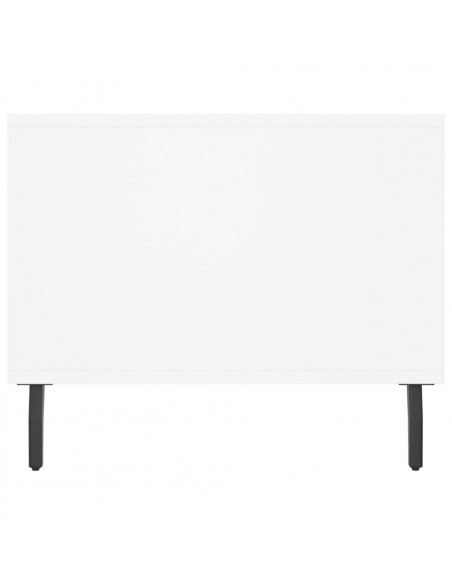 Tavolino da Salotto Bianco 90x50x40 cm in Legno Multistrato