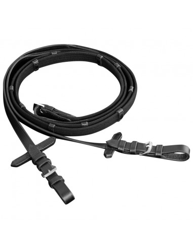Briglie in Pelle con Redini e Morso Nero per Cavallo Full