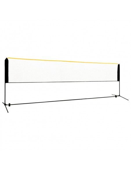 Rete da Badminton Regolabile 500x103x94-158 cm in Metallo