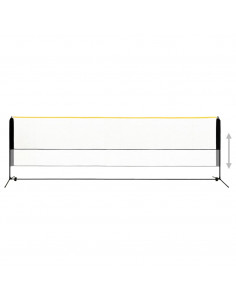 Rete da Badminton Regolabile 500x103x94-158 cm in Metallo 2