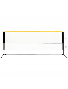 Rete da Badminton Regolabile 400x103x94-158 cm in Metallo 2