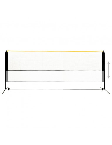 Rete da Badminton Regolabile 400x103x94-158 cm in Metallo