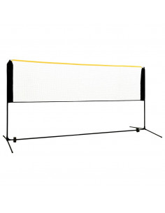 Rete da Badminton Regolabile 300x103x94-158 cm in Metallo 2