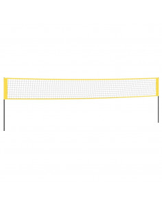 Rete da Badminton Gialla e Nera 600x155 cm Tessuto PE 2