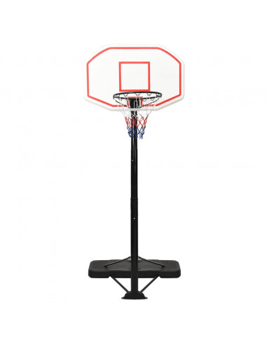 Supporto per Pallacanestro Bianco 258-363 cm Polietilene