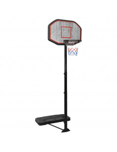 Supporto per Pallacanestro Nero 258-363 cm Polietilene 2