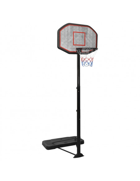 Supporto per Pallacanestro Nero 258-363 cm Polietilene