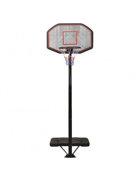 Supporto per Pallacanestro Nero 258-363 cm Polietilene