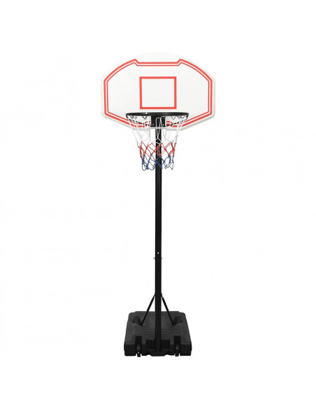 Supporto per Pallacanestro Bianco 237-307 cm Polietilene