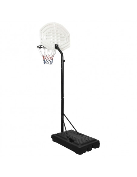 Supporto per Pallacanestro Bianco 237-307 cm Polietilene