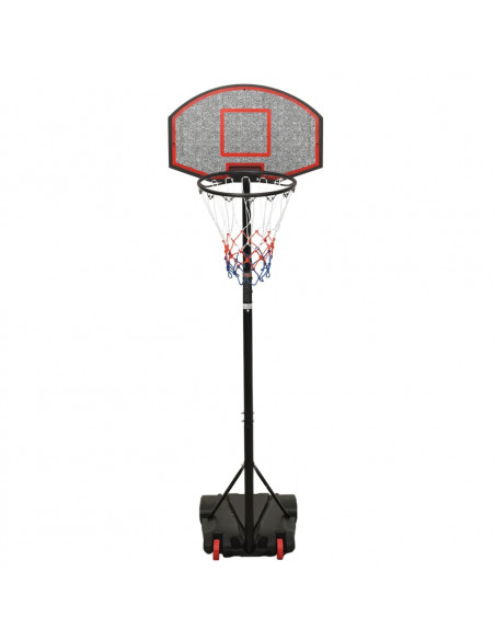 Supporto per Pallacanestro Nero 216-250 cm Polietilene