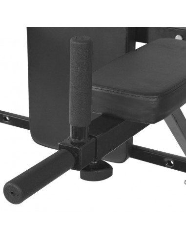 Stazione di Allenamento per Dip a Parete Nero