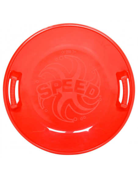 Slittino Rotondo Rosso 66,5 cm in PP