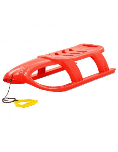 Slittino per Bambini Rosso 102,5x40x23 cm in Polipropilene