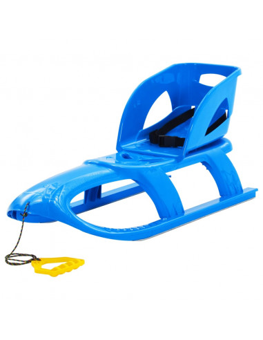 Slittino con Seduta Blu 102,5x40x23 cm in Polipropilene