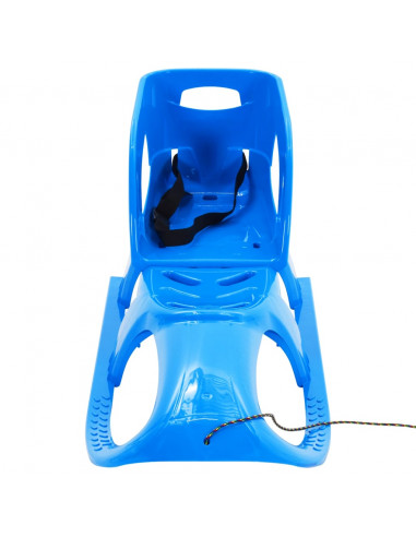 Slittino con Seduta Blu 102,5x40x23 cm in Polipropilene