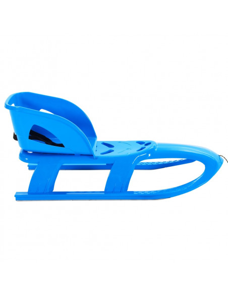 Slittino con Seduta Blu 102,5x40x23 cm in Polipropilene