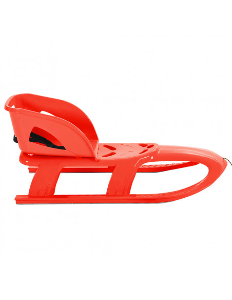 Slittino con Seduta Rosso 102,5x40x23 cm in Polipropilene