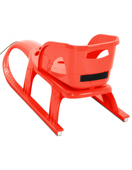 Slittino con Seduta Rosso 102,5x40x23 cm in Polipropilene