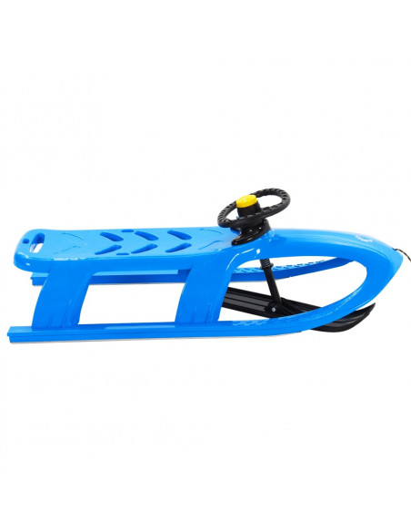 Slittino con Volante Blu 102,5x40x23 cm in Polipropilene