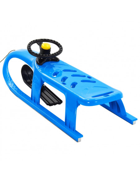 Slittino con Volante Blu 102,5x40x23 cm in Polipropilene