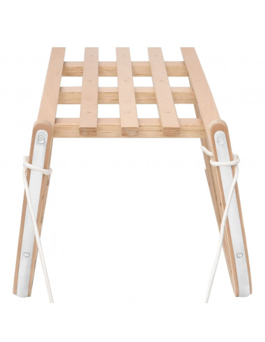 Slitta da Neve 110x40x34 cm in Compensato