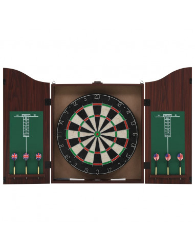 Bersaglio Professionale in Agave con Armadietto e 6 Freccette