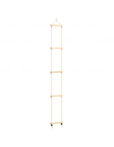 Scala di Corda per Bambini in Legno Massello e PE 30x168 cm