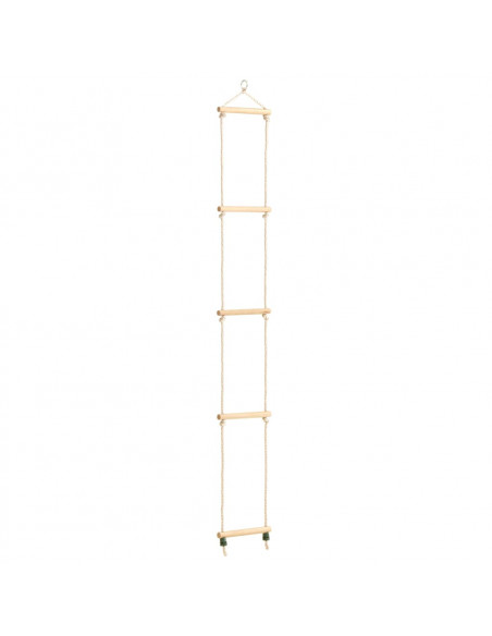 Scala di Corda per Bambini in Legno Massello e PE 30x168 cm