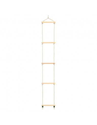 Scala di Corda per Bambini in Legno Massello e PE 30x168 cm