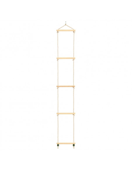 Scala di Corda per Bambini in Legno Massello e PE 30x168 cm