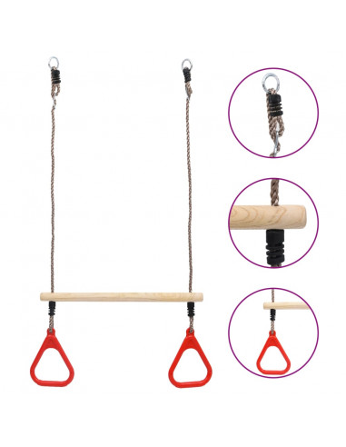 Barra Oscillante a Trapezio con Anelli