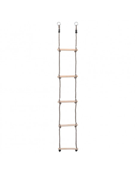 Scala a 5 Gradini 210 cm in Legno Massello di Pino