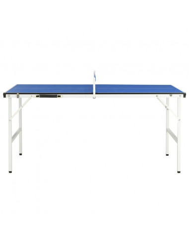 Tavolo da Ping Pong con Rete 5 Piedi 152x76x66 cm Blu