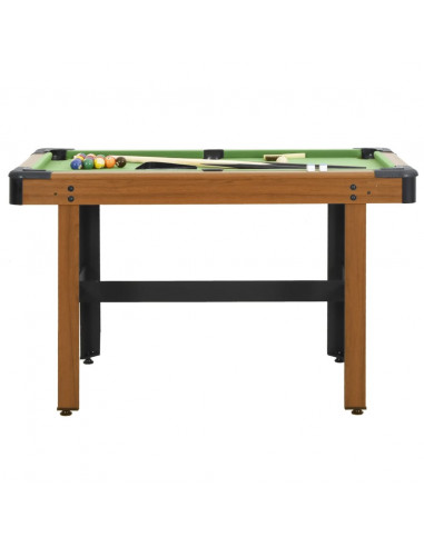 Tavolo da Biliardo 4 Piedi 122x61x76 cm Marrone