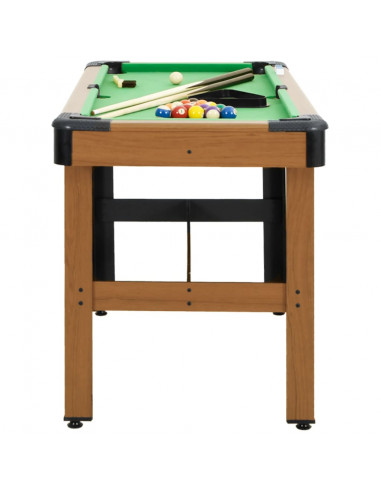 Tavolo da Biliardo 4 Piedi 122x61x76 cm Marrone