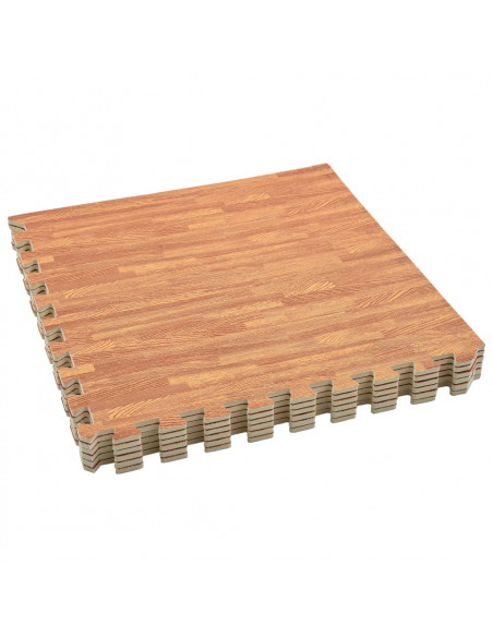 Tappetino a Incastro 6 pz Venature Legno 2,16 ㎡ Schiuma EVA