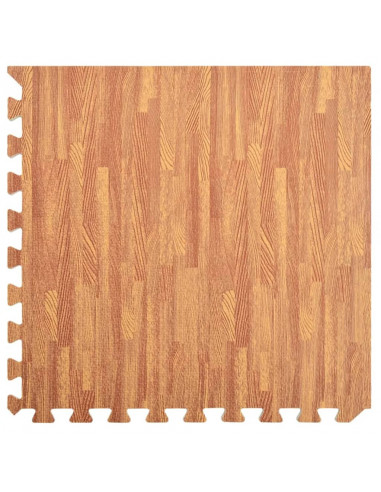 Tappetino a Incastro 12 pz Venature Legno 4,32 ㎡ Schiuma EVA