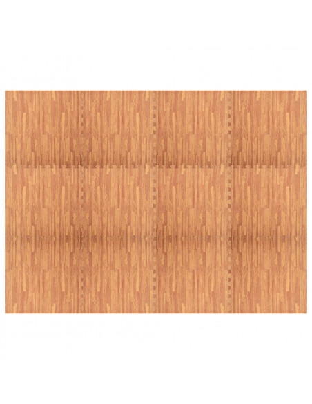 Tappetino a Incastro 12 pz Venature Legno 4,32 ㎡ Schiuma EVA